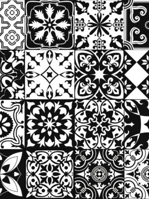 Carrara Ancona Patchwork glossy 30x45