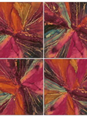 Diamond Sparkle GALAXY RED Sugar 60x60