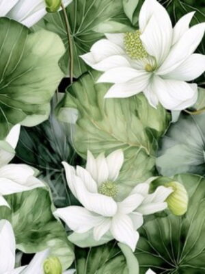 PREMIUM LILIUM WHITE DEKOR 30x45